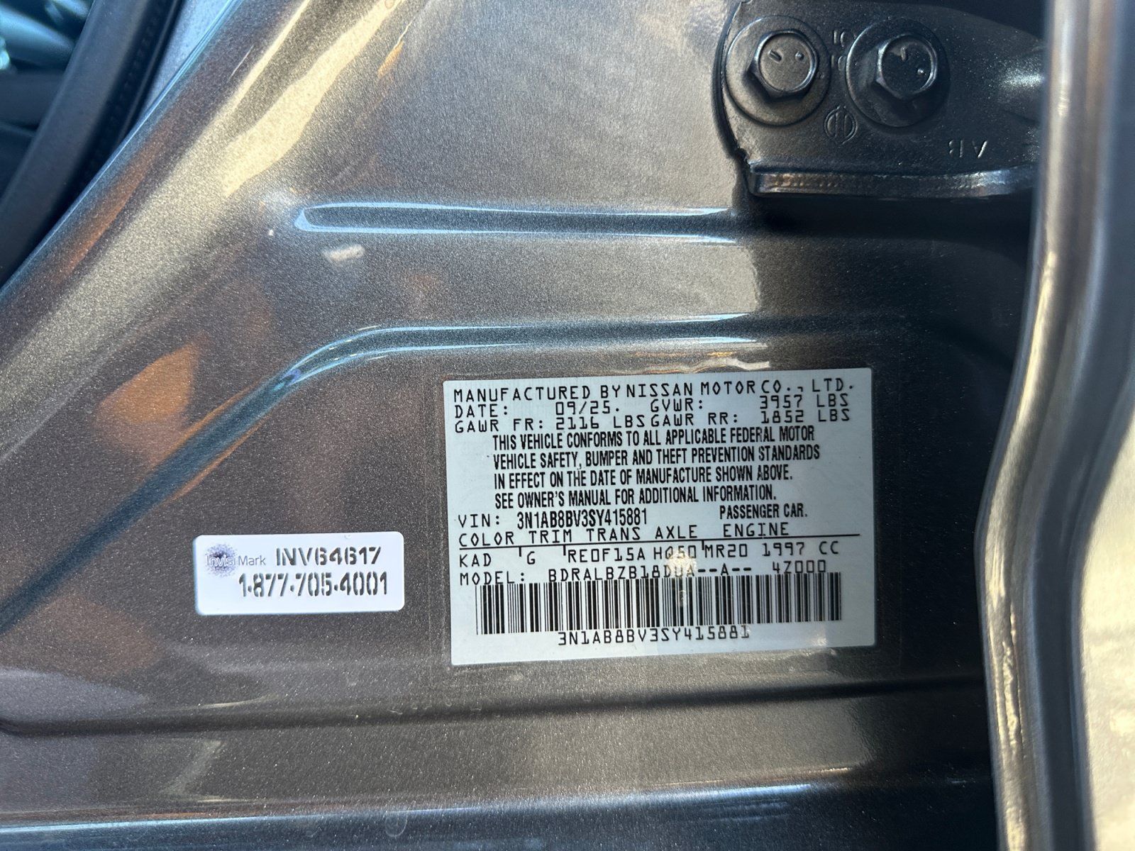 Used 2025 Nissan Sentra S FWD image 29