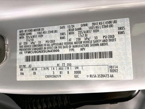 Used 2025 Ford Escape Active AWD/4WD image 43