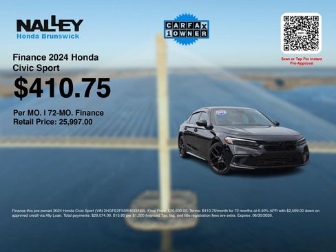 Used 2024 Honda Civic Sport image 3