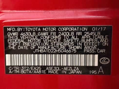 Used 2017 Lexus IS 200t F Sport w/ F Sport Package RWD image 50