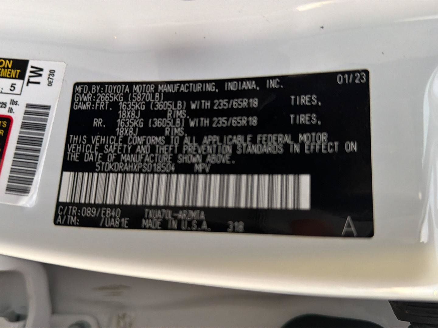 Used 2023 Toyota Highlander XLE FWD image 43