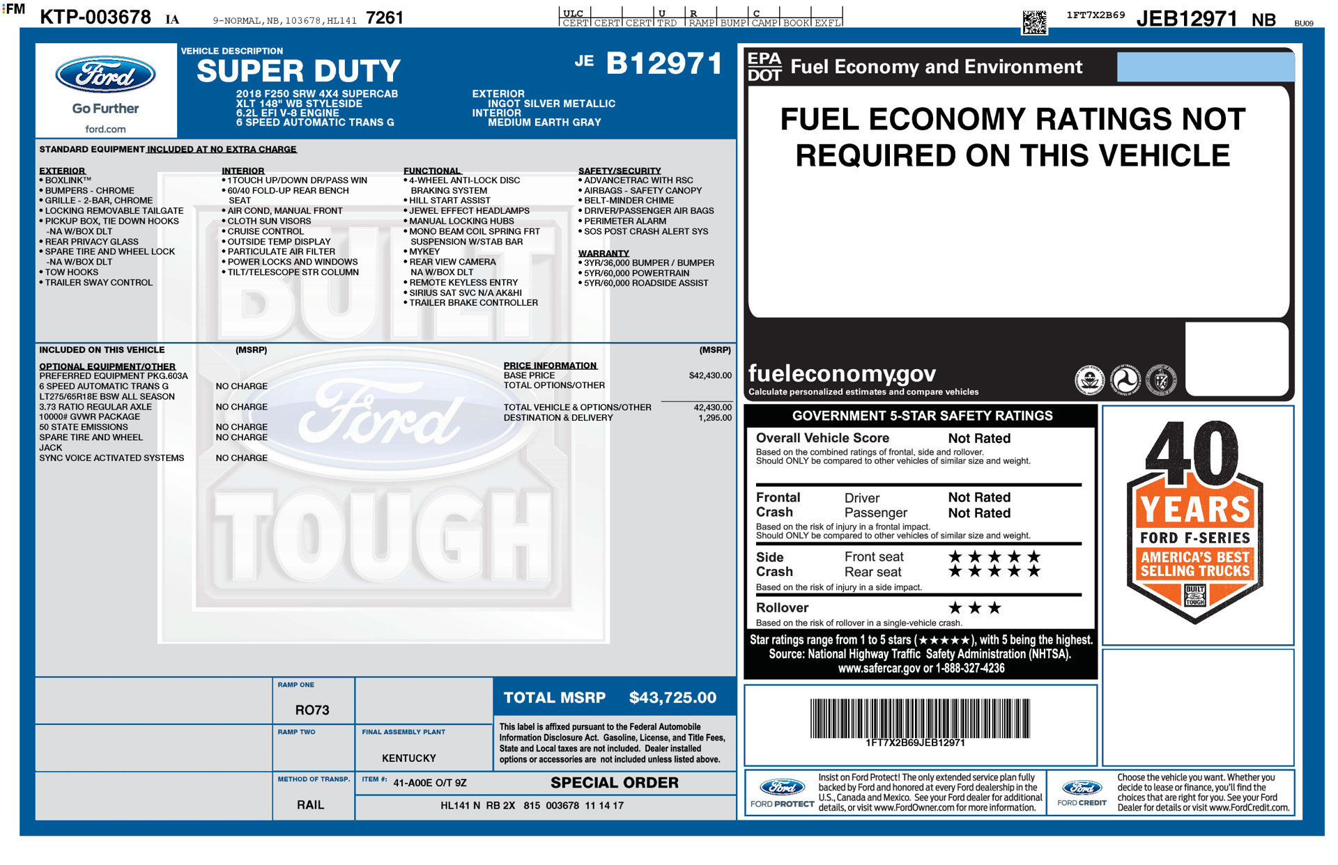 Used 2018 Ford F250 XLT AWD/4WD image 2