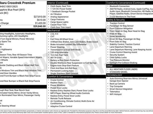 Certified 2025 Subaru Crosstrek 2.0i Premium image 43