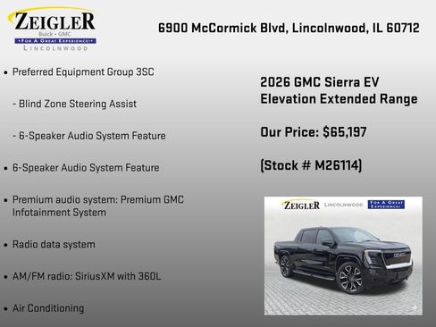 New 2026 GMC Sierra EV Elevation AWD/4WD image 12