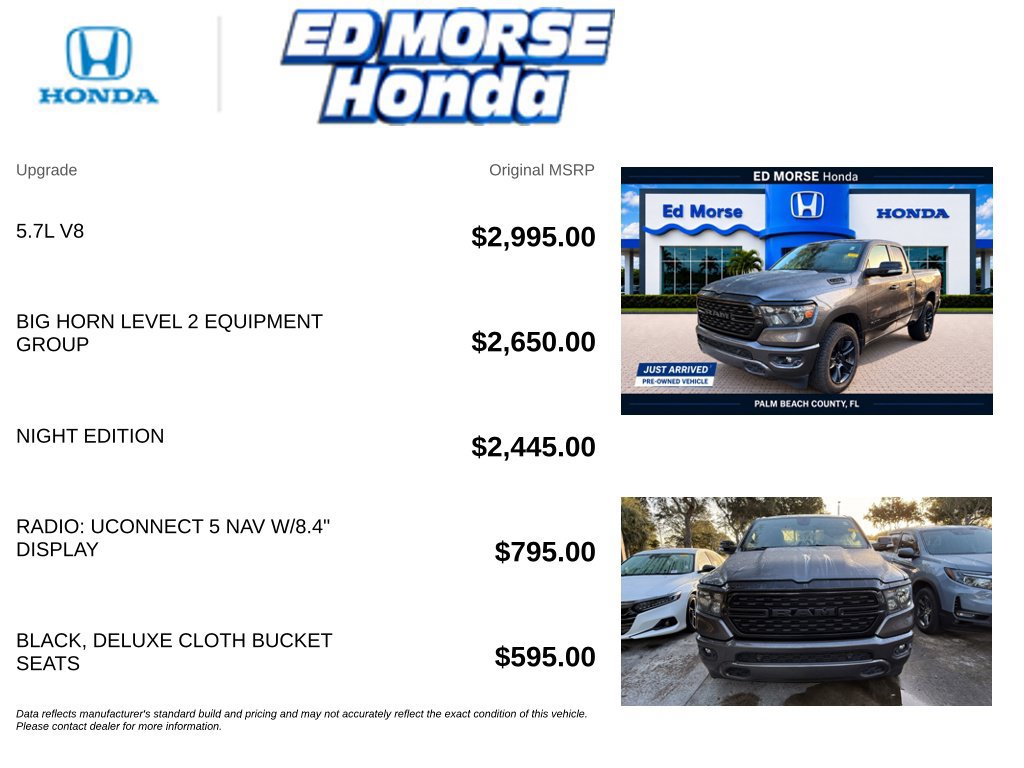 Used 2022 RAM 1500 Big Horn RWD image 7