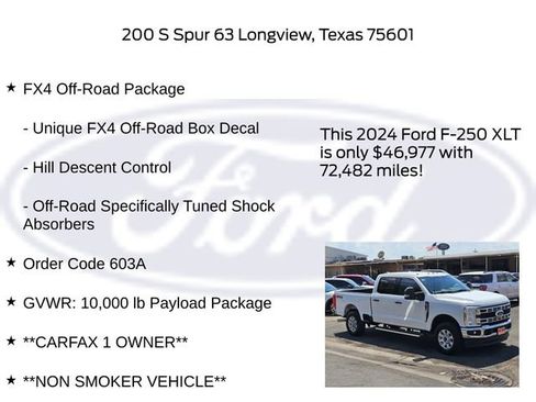 Used 2024 Ford F250 XLT w/ FX4 Off-Road Package AWD/4WD image 6