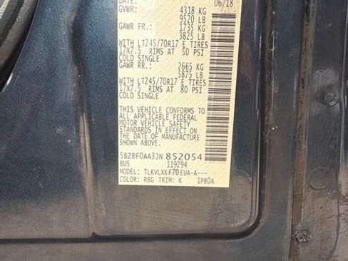 Used 2018 Nissan NV 3500 SV w/ Navigation Package RWD image 7
