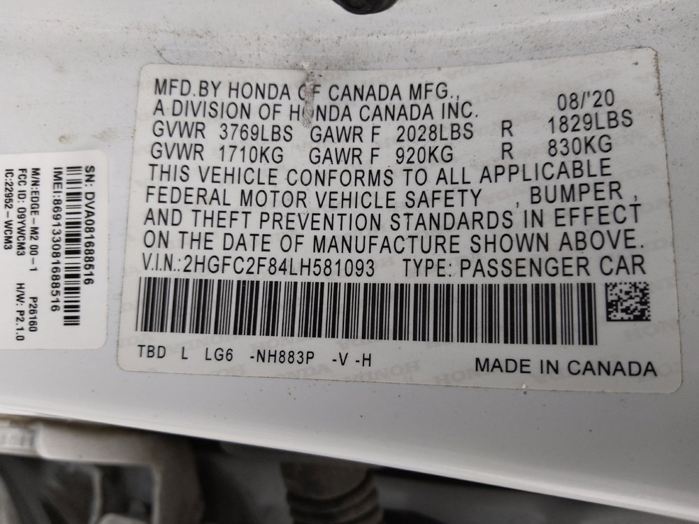 Used 2020 Honda Civic Sport image 33