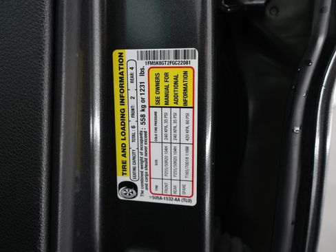 Used 2015 Ford Explorer Sport w/ Equipment Group 401A AWD/4WD image 59