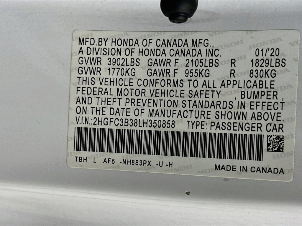 Used 2020 Honda Civic EX image 38