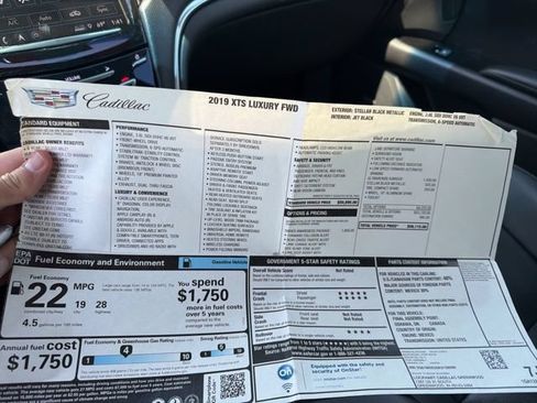 Used 2019 Cadillac XTS Luxury w/ Driver Awareness Package FWD image 12