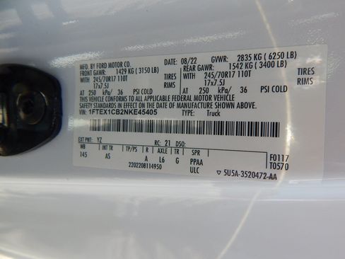 Used 2022 Ford F150 XL w/ Equipment Group 101A High RWD image 28