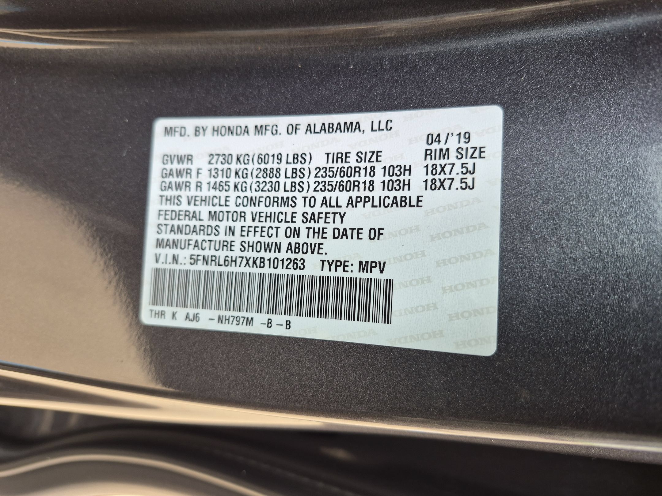 Used 2019 Honda Odyssey EX-L image 39