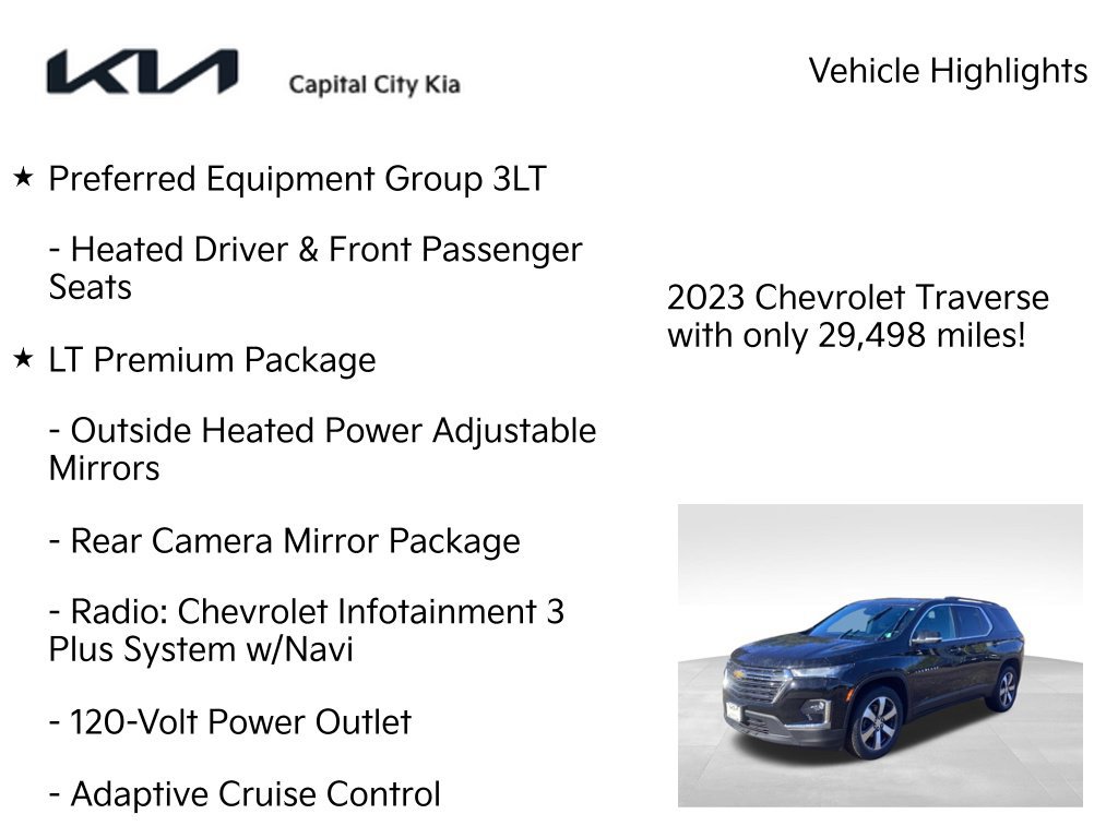 Used 2023 Chevrolet Traverse LT w/ LT Premium Package AWD/4WD image 8