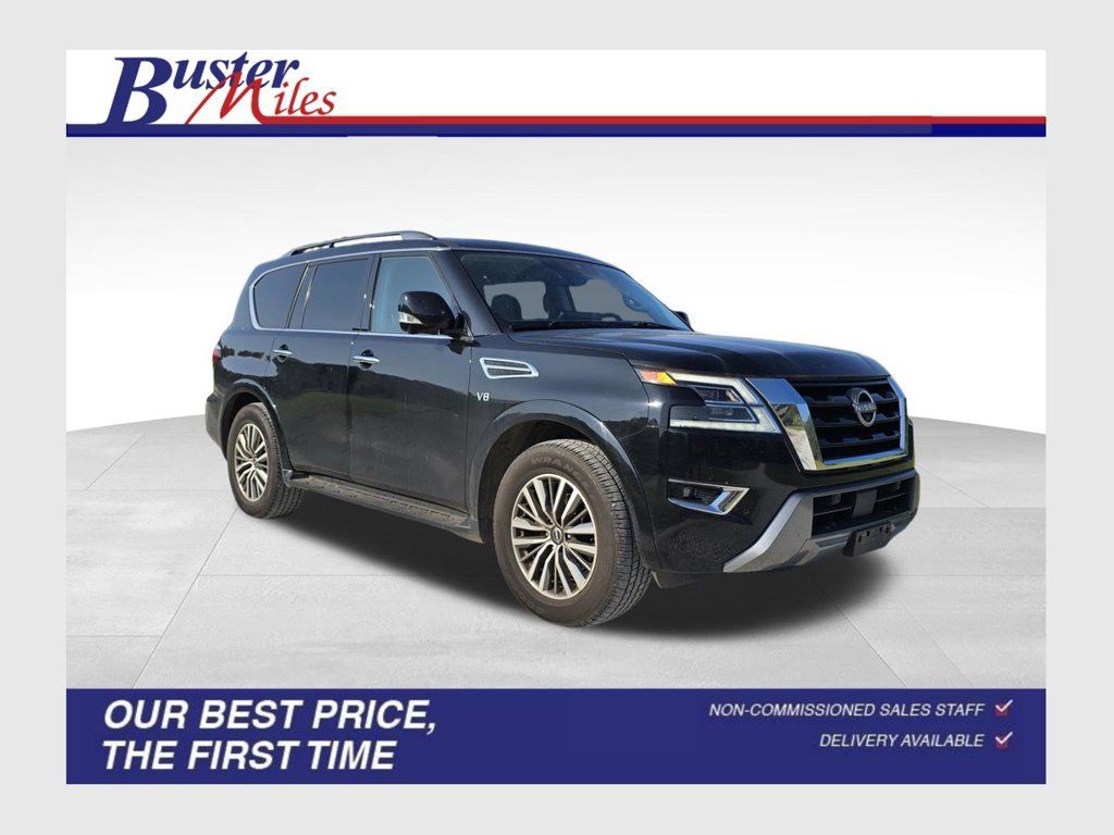 Used 2021 Nissan Armada SL w/ Captain's Chairs Package AWD/4WD image 1