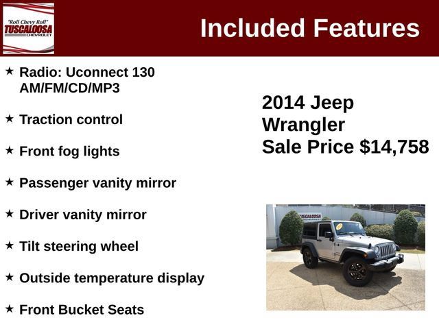 Used 2014 Jeep Wrangler Sport w/ Quick Order Package 24S AWD/4WD image 6