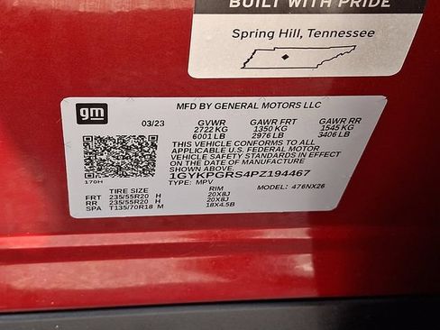 Certified 2023 Cadillac XT6 Sport w/ Technology Package AWD/4WD image 31