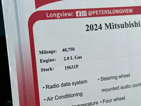 Used 2024 Mitsubishi Outlander Sport SE image 25