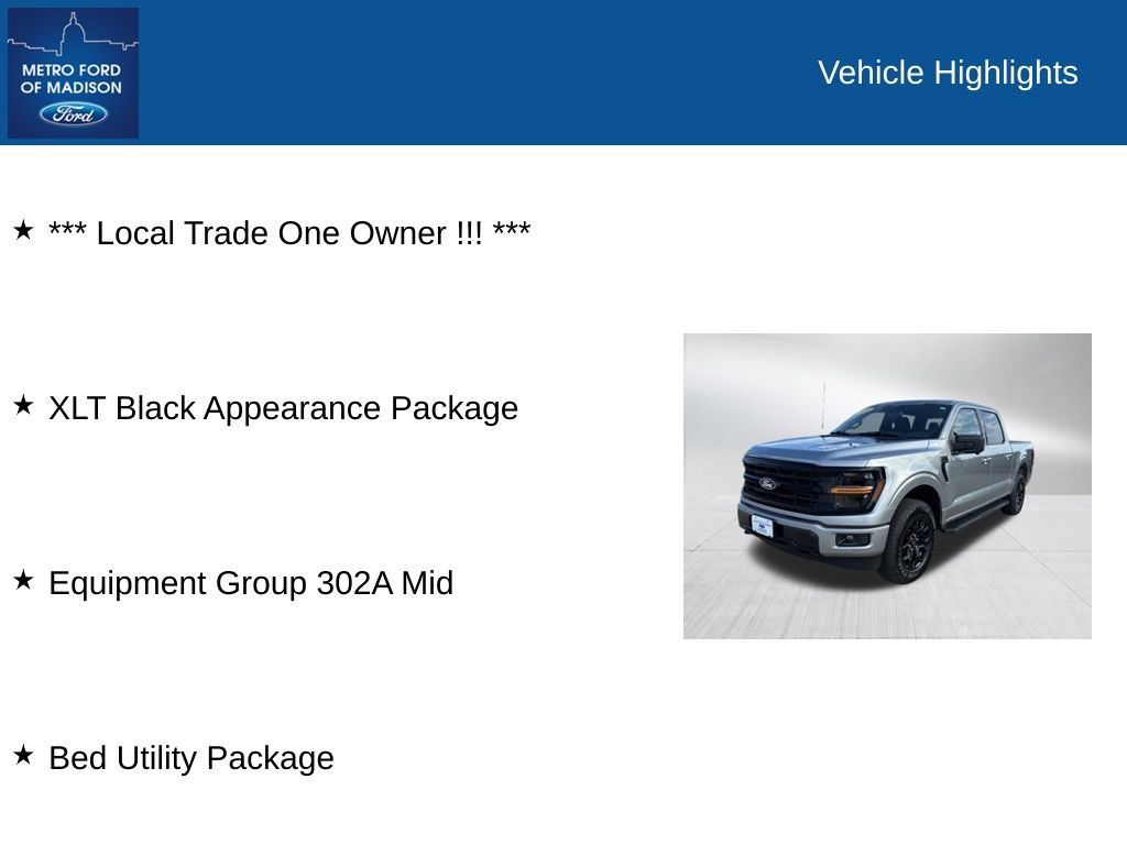 Used 2024 Ford F150 XLT w/ Equipment Group 302A MID AWD/4WD image 2