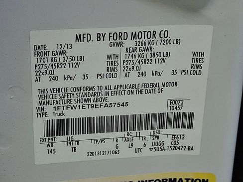 Used 2014 Ford F150 Limited image 17