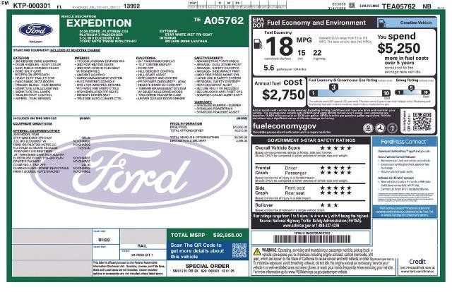 Certified 2026 Ford Expedition Platinum w/ Platinum Ultimate Package AWD/4WD image 2