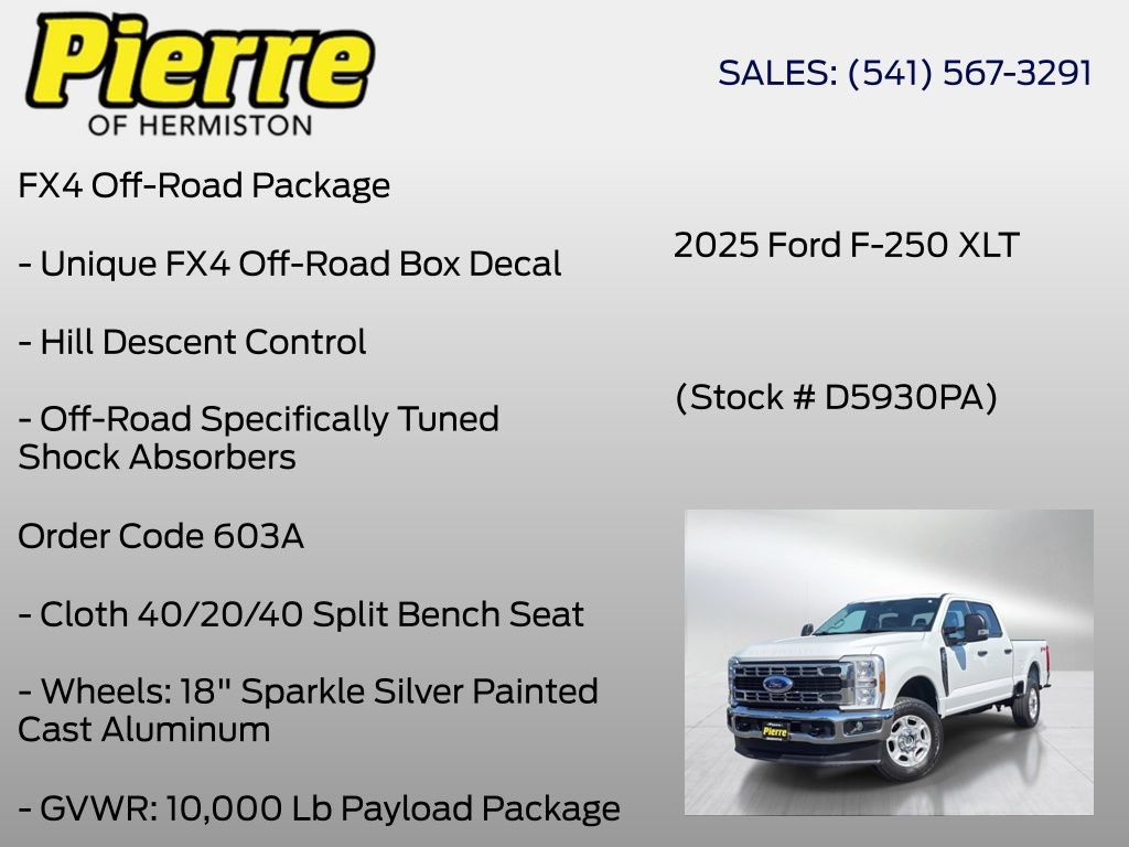 Used 2025 Ford F250 XLT w/ FX4 Off-Road Package AWD/4WD image 6