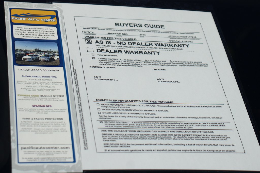 Used 2013 Toyota 4Runner SR5 w/ Convenience Pkg AWD/4WD image 47