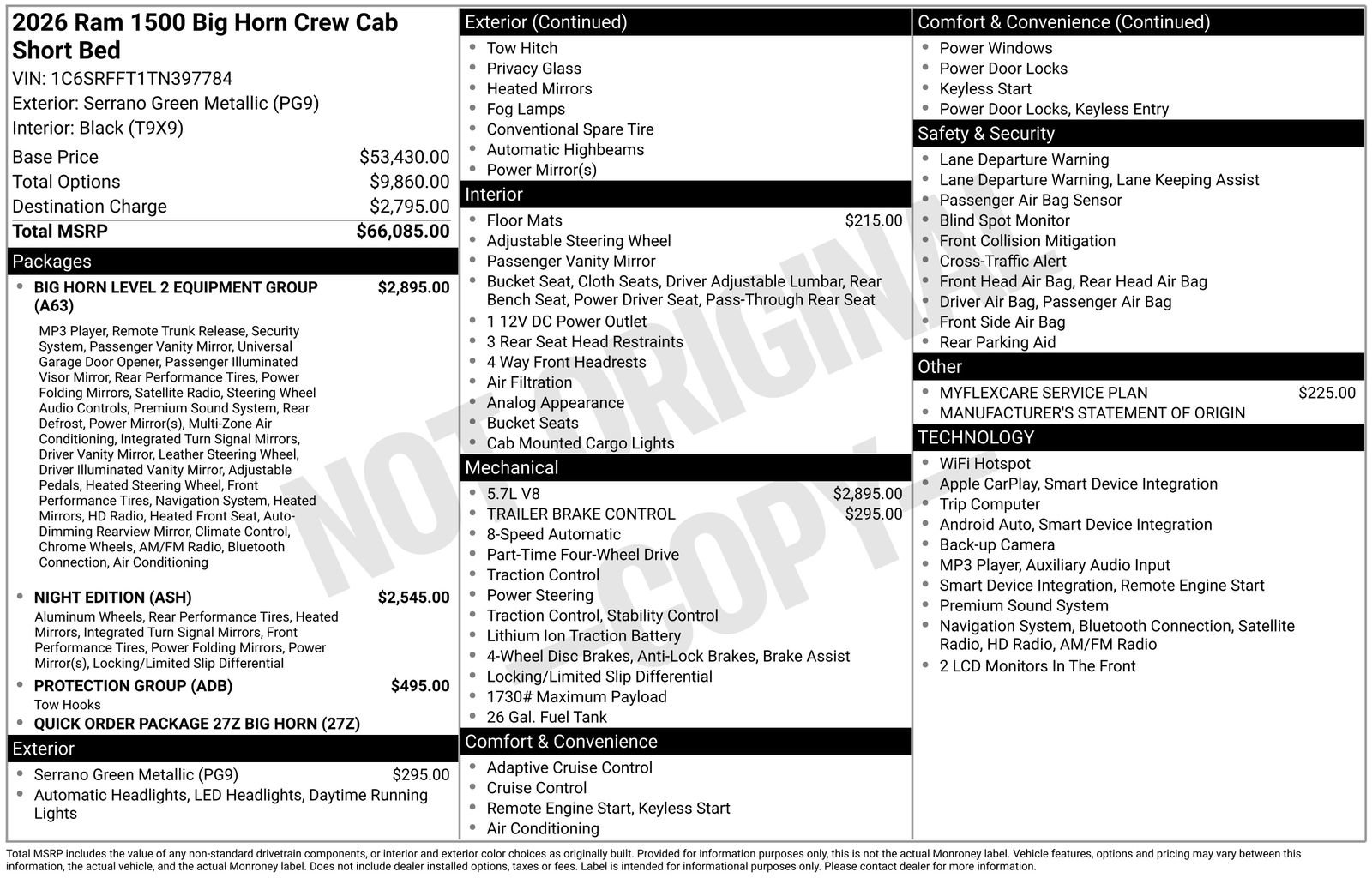 New 2026 RAM 1500 Big Horn AWD/4WD image 15