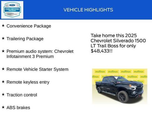 Used 2025 Chevrolet Silverado 1500 LT Trail Boss w/ Protection Package image 18