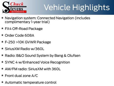 Certified 2024 Ford F250 Lariat w/ FX4 Off-Road Package AWD/4WD image 8