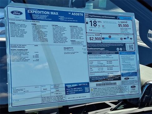 New 2025 Ford Expedition Max Platinum w/ Stealth Performance Package image 16