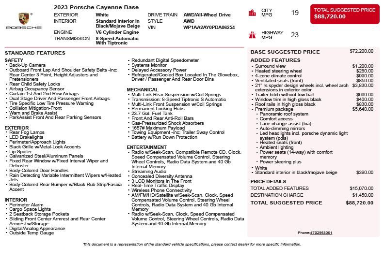 Used 2023 Porsche Cayenne AWD/4WD image 3