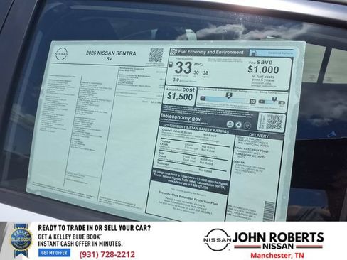 New 2026 Nissan Sentra SV w/ Floor Mat Package FWD image 21