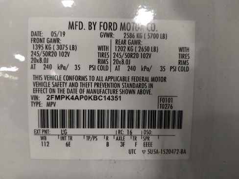 Used 2019 Ford Edge ST w/ Convenience Package AWD/4WD image 33