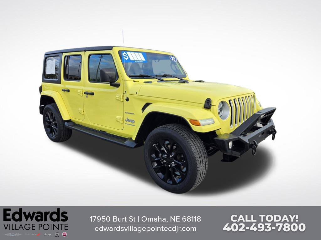 Used 2023 Jeep Wrangler Unlimited Sahara w/ Cold Weather Group AWD/4WD image 1