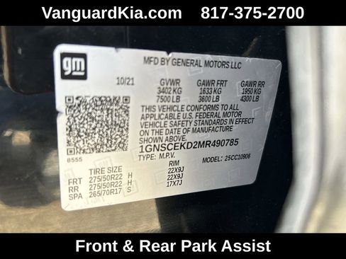 Used 2021 Chevrolet Suburban RST w/ Luxury Package image 32