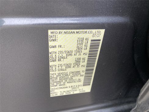 Used 2017 Nissan Murano Platinum w/ Platinum Technology Package image 35