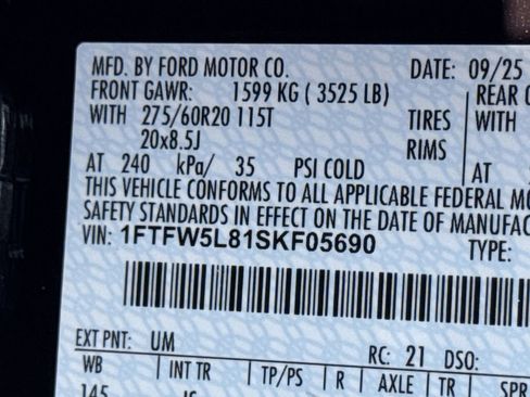 New 2025 Ford F150 Lariat w/ Equipment Group 501A Mid image 32