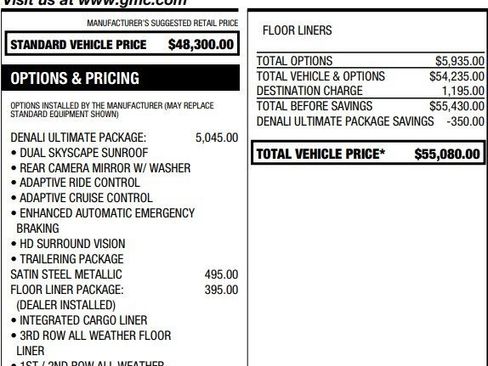 Used 2021 GMC Acadia Denali w/ Denali Ultimate Package image 2