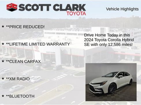 Used 2024 Toyota Corolla SE w/ SE Package image 12