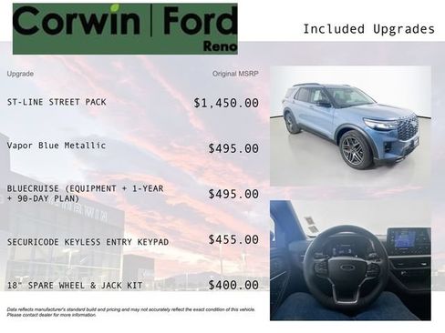 Certified 2026 Ford Explorer ST-Line w/ ST-Line Street Pack AWD/4WD image 3