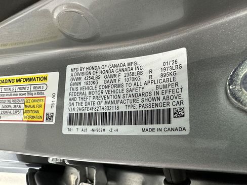 Certified 2026 Honda Civic Sport Touring image 16