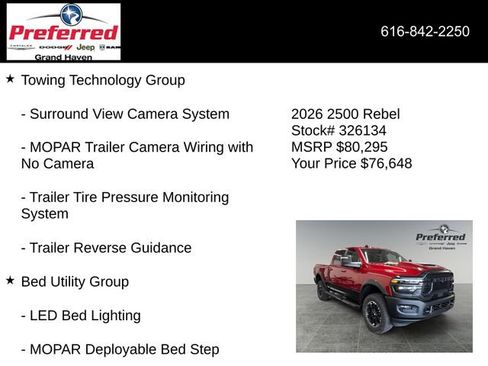 New 2026 RAM 2500 Rebel AWD/4WD image 30