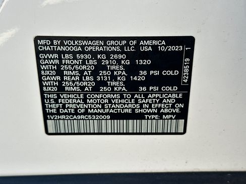 Certified 2024 Volkswagen Atlas SE AWD/4WD image 30