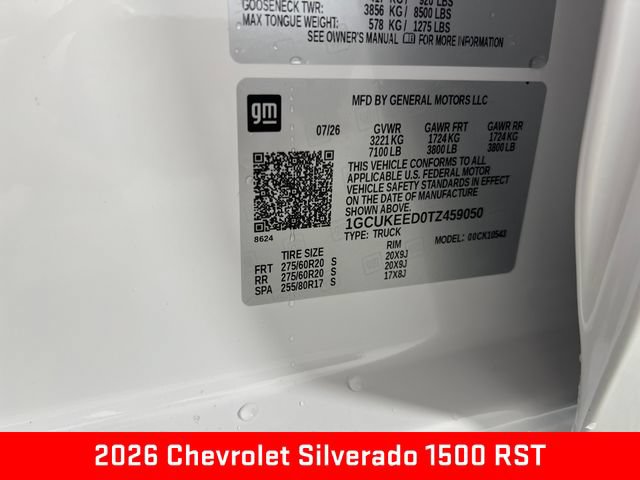 New 2026 Chevrolet Silverado 1500 RST AWD/4WD image 25