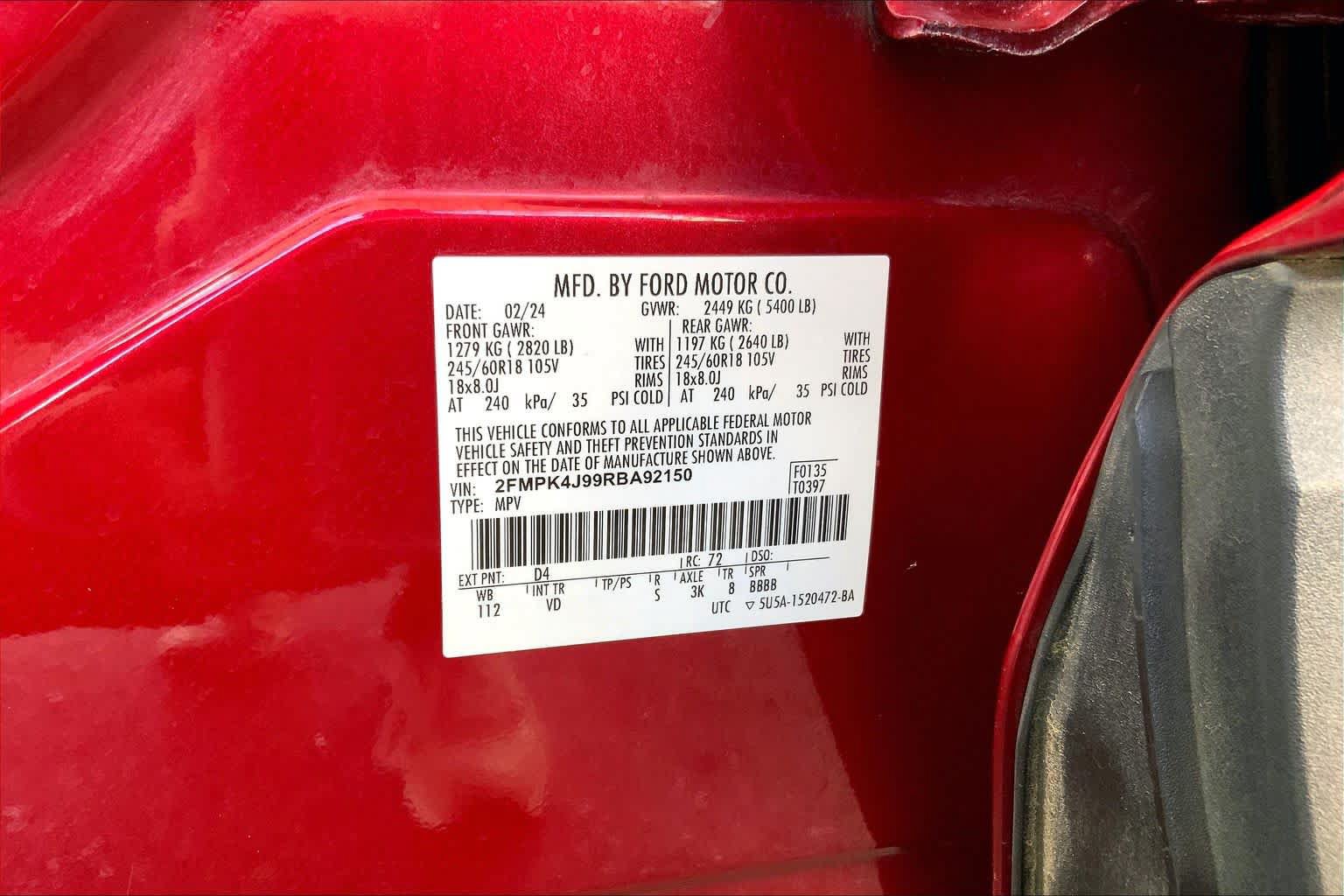 Used 2024 Ford Edge SEL AWD/4WD image 30