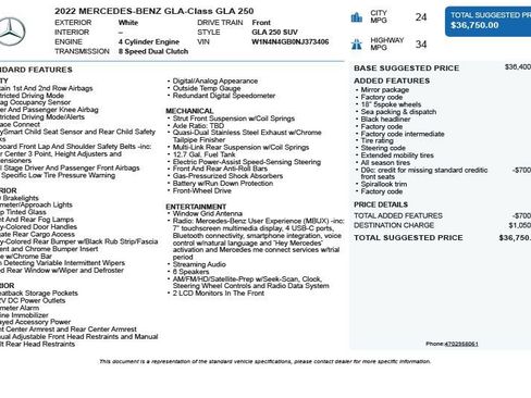 Used 2022 Mercedes-Benz GLA 250 image 3