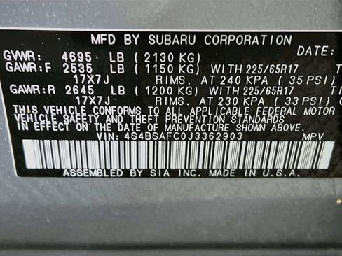 Used 2018 Subaru Outback 2.5i Premium AWD/4WD image 28