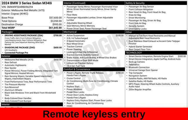 Used 2024 BMW M340i w/ Driving Assistance Package RWD image 45