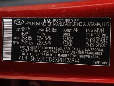 Certified 2024 Hyundai Tucson SEL AWD/4WD image 42
